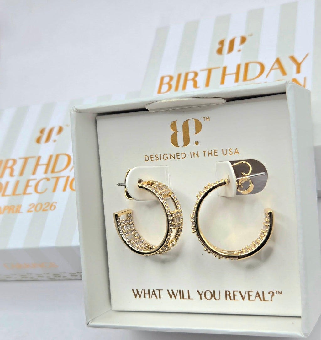 Bomb Party USA™ The Isadora Hoop Earrings – Diamond CZ Luxe Hoops
